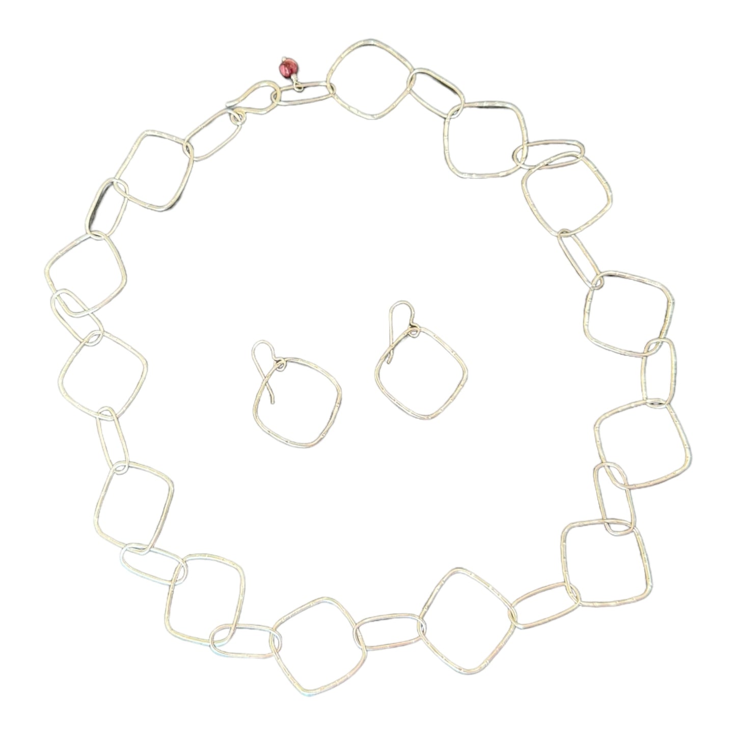 Textured Squares Necklace