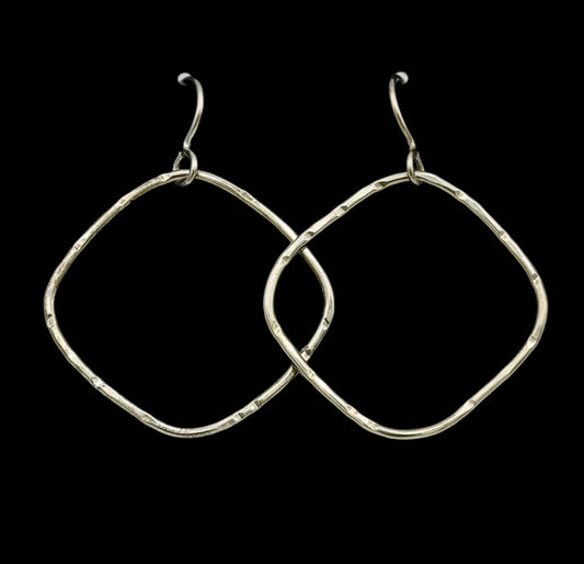 Textured Squares Earrings